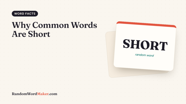Why Common Words Are Short: Word Length vs Frequency in 18,745 Words
